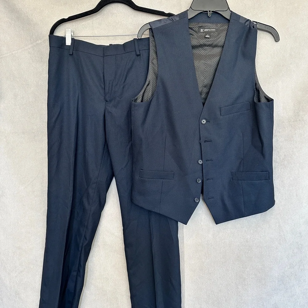 navy blue dress pants and vest Royal Blue Wool Vest